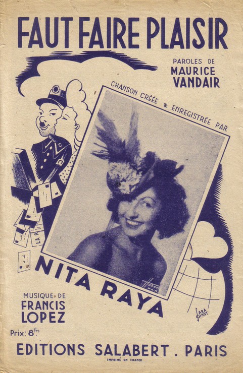 Une affiche de Nita Raya.
(Crédit : Collection personnelle de Grégoire Akcelrod) Une affiche de Nita Raya.
(Crédit : Collection personnelle de Grégoire Akcelrod)