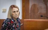 Hadas Klein arrive à une audience du tribunal dans le procès contre l'ex-Premier ministre Benjamin Netanyahu, à la cour de district de Jérusalem, le 12 juillet 2022. (Crédit : Olivier Fitoussi/Flash90)