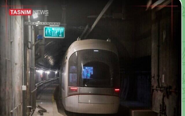 Information du 4 juillet 2022 de l’agence de presse iranienne Tasnim concernant une cyberattaque contre le "métro israélien." (Crédit : Capture d’écran Twitter) Information du 4 juillet 2022 de l’agence de presse iranienne Tasnim concernant une cyberattaque contre le "métro israélien." (Crédit : Capture d’écran Twitter)