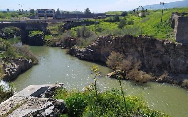 Le fleuve Jourdain. (Crédit : Autorité du drainage du sud du fleuve Jourdain)
