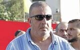Le responsable palestinien Saïd Alaeddine assiste à une cérémonie dans la ville de Ghaziyeh, dans le sud du Liban, le 6 juin 2022. (Crédit : Mahmoud ZAYYAT / AFP)