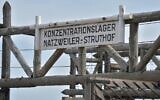 Une vue générale de l'entrée du seul camp de la mort nazi sur le sol français, le camp de concentration du Struthof, à Natzwiller, dans l'est de la France, sur cette photo d'archives prise le 16 avril 2015. (Crédit : Patrick Hertzog/AFP)