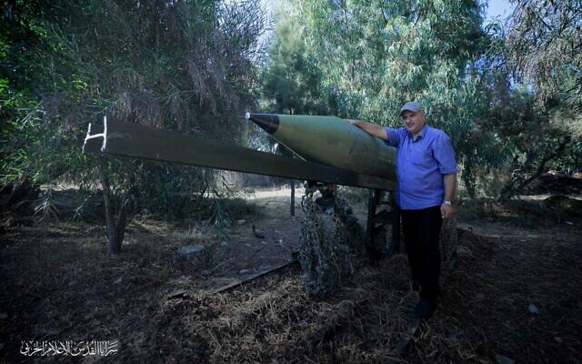 Le commandant du Jihad islamique palestinien au nord de Gaza, Tayseer Jabari, sur une photo non datée publiée par le groupe terroriste (Crédit : Autorisation)