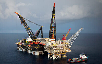 Le champ gazier de Tamar. (Crédit : NewMed Energy/Delek Drilling) 