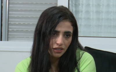 Lamis Abu Laban, 26 ans, durant une interview accordée à la Douzième chaîne et diffusée le 3 août 2022. (Crédit : La Douzième chaîne)