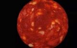 Une photo d'une tranche de chorizo publiée par le professeur français Etienne Klein, qui a dit à ses followers qu'il s'agissait de l'image d'une étoile. (Autorisation)