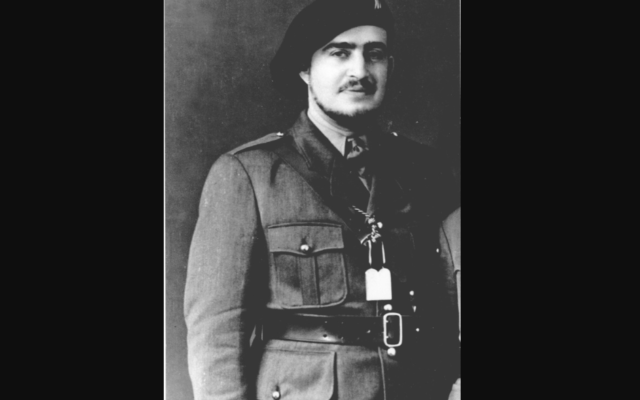 René Hirschler en tenue d'aumônier en 1939. (Crédit : Famille Hirschler / CC BY-SA 4.0)