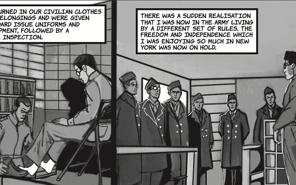Une page de 'The English GI,' , écrit par Jonathan Sandler et illustrée par Brian Bicknell. (Autorisation : Jonathan Sandler)