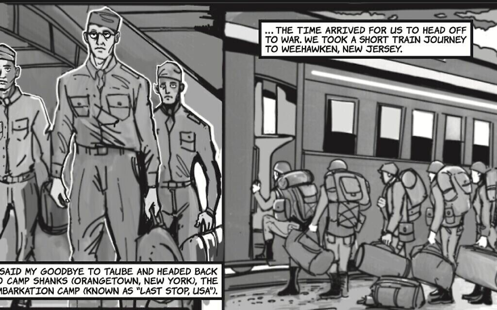Une page de 'The English GI,' , écrit par Jonathan Sandler et illustrée par Brian Bicknell. (Autorisation : Jonathan Sandler)