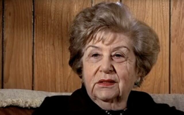 Ruth Scheuer Siegler. (Capture d'écran YouTube ; utilisée conformément à l'article 27a de la loi sur le droit d'auteur)
