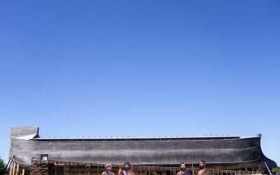 L'extérieur d'Ark Encounter, qui est censé être une réplique de l'arche de Noé, à Williamstown, Kentucky, le 30 septembre 2022. (Crédit : Stefani Reynolds / AFP)