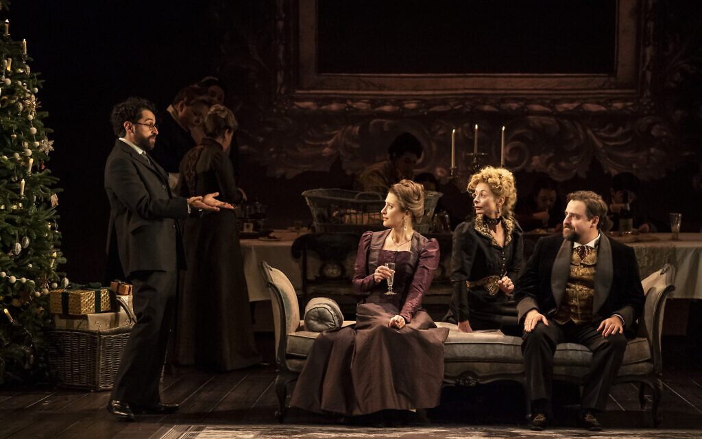  Une scène de la production de Broadway de la pièce de Tom Stoppard "Leopoldstadt", en octobre 2022. (Crédit : Joan Marcus)