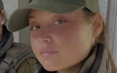Le Sgt Noa Lazar, 18 ans, tuée lors d'une fusillade à Jérusalem-Est le 8 octobre 2022. (Crédit : Facebook)