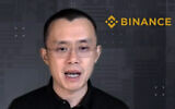 Le PDG de Binance, Changpeng Zhao, répondant à une question lors d'une interview en réunion Zoom avec l'Associated Press, le 16 novembre 2021. (Crédit : AP Photo/Dossier)