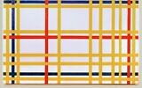 A l'envers : "New York City 1", Piet Mondrian. (Crédit : Wikimedia Commons)