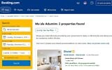 Une recherche sur Booking.com concernant l'implantation de Ma'ale Adumim montre une nouvelle bannière d'avertissement aux voyageurs (capture d'écran).