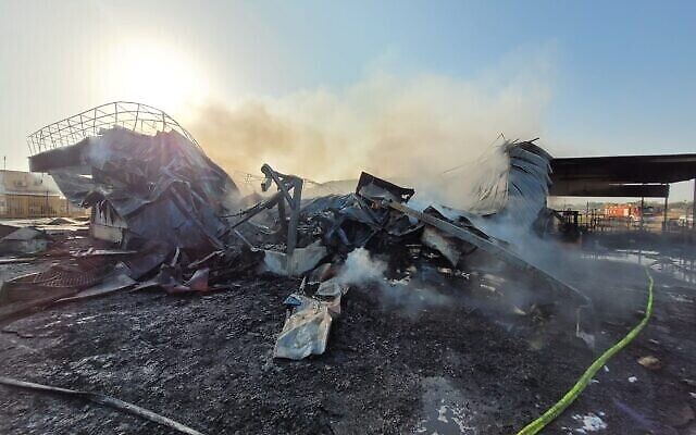 La ferme Dor, dans la vallée du Jourdain, incendiée avant Yom Kippour en octobre 2022 (Autorisation)