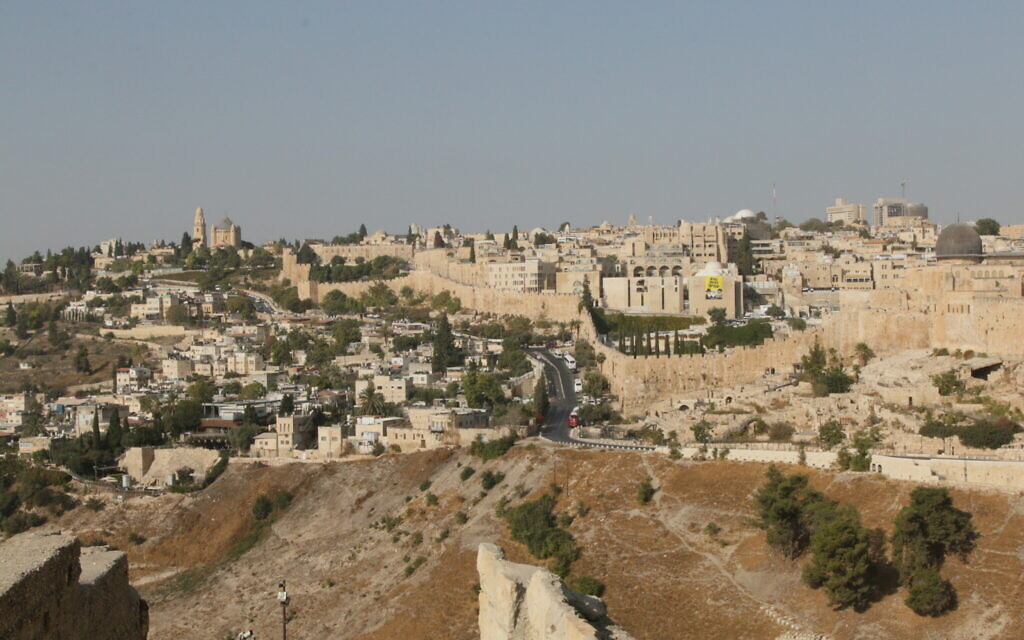  Le mont des Oliviers, à Jérusalem. (Crédit : Shmuel Bar-Am)