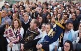 Des dirigeants juifs réformés et massorti au mur Occidental, à Jérusalem, en 2016. (Crédit :  Mouvement israélien pour le judaïsme réformé)
