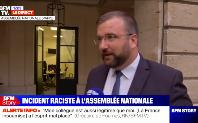 Grégoire de Fournas, Député du Rassemblement National. (Capture d'écran)