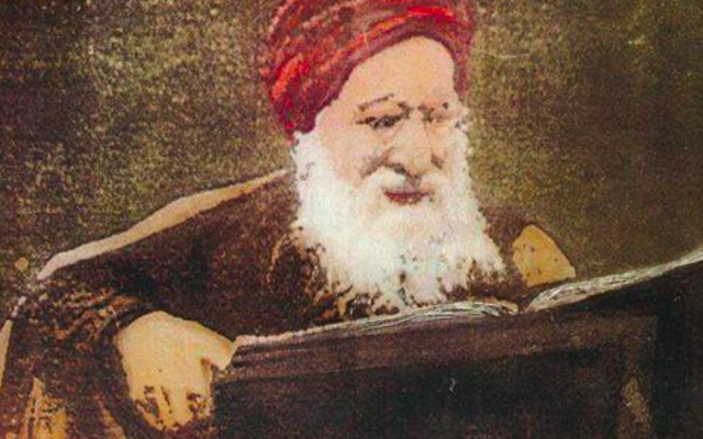 Le sage tunisien Yits'haq 'Haï Taïeb (1743-1837). (Crédit : Facebook / "Tsadiq Rebbi Hai Taieb Lo Met (Tunis en Tunisie)"