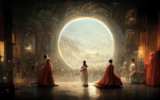  L'œuvre de Jason Allen, "Théâtre d'opéra spatial", a remporté le premier prix du concours de beaux-arts de la foire d'État du Colorado en août 2022. Cette œuvre en grande partie créée à l'aide dela technologie de l'intelligence artificielle Midjourney. (Capture d'écran, utilisée conformément à l'article 27a de la loi sur le droit d'auteur)