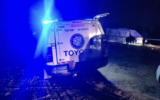 La police sur les lieux d'une fusillade apparemment criminelle du kibboutz Reim, près de la frontière avec la Bande de Gaza, le 24 décembre 2022. (Crédit : Police israélienne)
