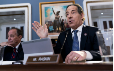 Jamie Raskin au Capitole, à Washington, le 21 décembre 2022. (Crédit : AP Photo/J. Scott Applewhite)