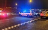 Illustration : Sur les lieux de l'accident de la route mortel, sur la Route 6, dans lequel deux adolescents ont été tués, le 26 décembre 2022 (Crédit : Magen David Adom)