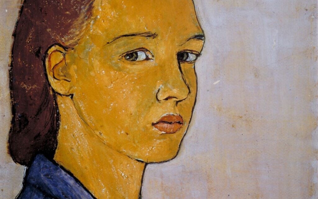Autoportrait, 1940. (Crédit : Charlotte Salomon/Domaine public via Wikimedia Commons)