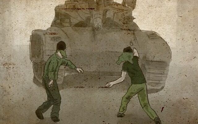 Image de la série « Whispered in Gaza » (Murmuré depuis Gaza), une série d’interviews avec des Gazaouis qui sont présentées sous forme de dessins animés. (Autorisation)