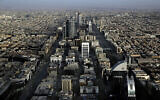 Photo d'illustration : Vue de Riyad, en Arabie saoudite, 23 juin 2018. (Crédit : AP Photo/Nariman El-Mofty)