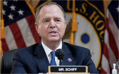 Le représentant Adam Schiff, Démocrate de Californie, lors d'une audience au Capitole, à Washington, le 21 juin 2022. (Crédit : J. Scott Applewhite/AP)