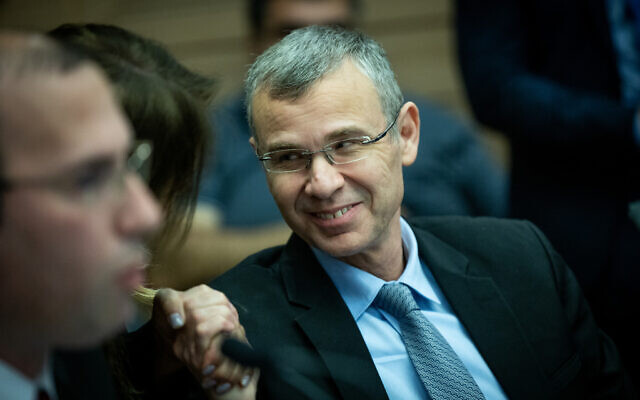 Le ministre de la Justice lors d'une audience de la Commission de la Constitution, du droit et de la Justice, le 11 janvier 2023. (Crédit : Yonatan Sindel/Flash90) Le ministre de la Justice lors d'une audience de la Commission de la Constitution, du droit et de la Justice, le 11 janvier 2023. (Crédit : Yonatan Sindel/Flash90)