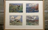 Des dessins d’enfants victimes de la Shoah exposés pour la première fois à Paris. (Crédit : Musée d’art et d’histoire du judaïsme de Paris / @lau_patrice / Twitter)