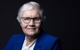 Lidia Maksymowicz, 82 ans, survivante polonaise de la Shoah, passée par le camp de concentration et d'extermination d'Auschwitz-Birkenau, à Paris, le 1er février 2023. (Crédit : Joël SAGET / AFP)