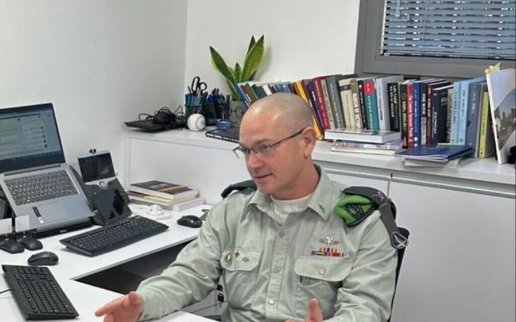 Général de brigade Eran Ortal (Crédit : Autorisation) Général de brigade Eran Ortal (Crédit : Autorisation)