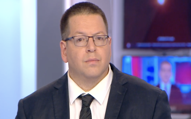 Eyal Besserglick, le 2 février 2023. (Capture d'écran : Douzième chaîne ; used in accordance with Clause 27a of the Copyright Law) Eyal Besserglick, le 2 février 2023. (Capture d'écran : Douzième chaîne ; used in accordance with Clause 27a of the Copyright Law)