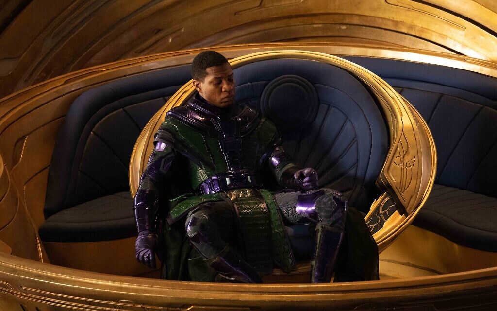  Jonathan Majors dans le rôle de Kang dans une séquence de "Ant-Man and the Wasp : Quantumania. (Crédit : Marvel)