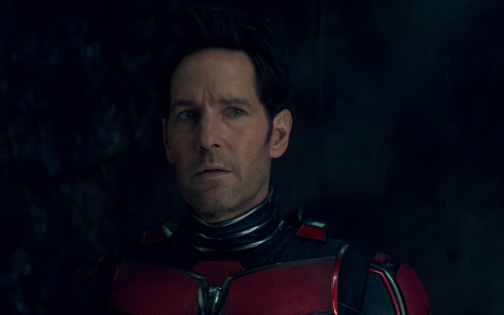  Paul Rudd dans le rôle d'Ant-Man dans une séquence de "Ant-Man et la Guêpe : Quantumania. (Crédit : Marvel)