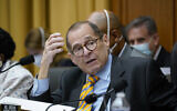 Le président de la commission judiciaire de la Chambre des Représentants, Jerry Nadler, au Capitole, à Washington, le 2 juin 2022. (Crédit : J. Scott Applewhite/AP)