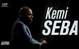 L'activiste politique franco-béninois Kemi Seba, dans une interview pour la chaine LCP. (Crédit : Capture d’écran LCP)
