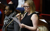 Ersilia Soudais, députée et membre de la coalition de gauche Nupes, à l'Assemblée nationale, à Paris, le 13 février 2023. (Crédit : Ludovic MARIN / AFP)