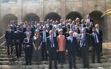 Les auditeurs de la majeure « Défense et sécurité économiques » de l’IHEDN à Jérusalem. (Crédit : René Troccaz / Twitter)