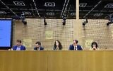 Table-ronde d’EELV sur le thème : "L'antisémitisme, l'écologie et la gauche : un nécessaire état des lieux" le 24 avril 2023 au Sénat, à Paris. (Crédit : Licra / Twitter)