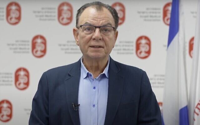 Zion Hagay, président de l’Association médicale israélienne (Crédit : Capture d’écran de YouTube; utilisée conformément à l’article 27a de la loi sur lex droits d’auteur)