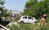 Théâtre d’une fusillade mortelle en Cisjordanie, près de l'implantation de Hamra, le 7 avril 2023. (Autorisation ; Utilisé conformément à l’article 27a de la Loi sur les droits d’auteur)