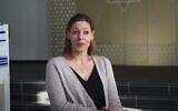 Rebecca Seidler, présidente de la Communauté juive libérale de Hanovre, en Allemagne, en 2021. (Capture d’écran YouTube)