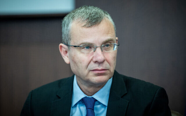Le ministre de la Justice Yariv Levin lors d'une réunion du cabinet, à Jérusalem, le 28 mai 2023. (Crédit : Yonatan Sindel/Flash90) Le ministre de la Justice Yariv Levin lors d'une réunion du cabinet, à Jérusalem, le 28 mai 2023. (Crédit : Yonatan Sindel/Flash90)