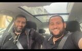 Aviel (à droite) et Benjamin Haddad, deux cousins tués lors d'une fusillade devant la synagogue de la Ghriba, à Djerba en Tunsie, le 9 mai 2023. (Crédit : Twitter)